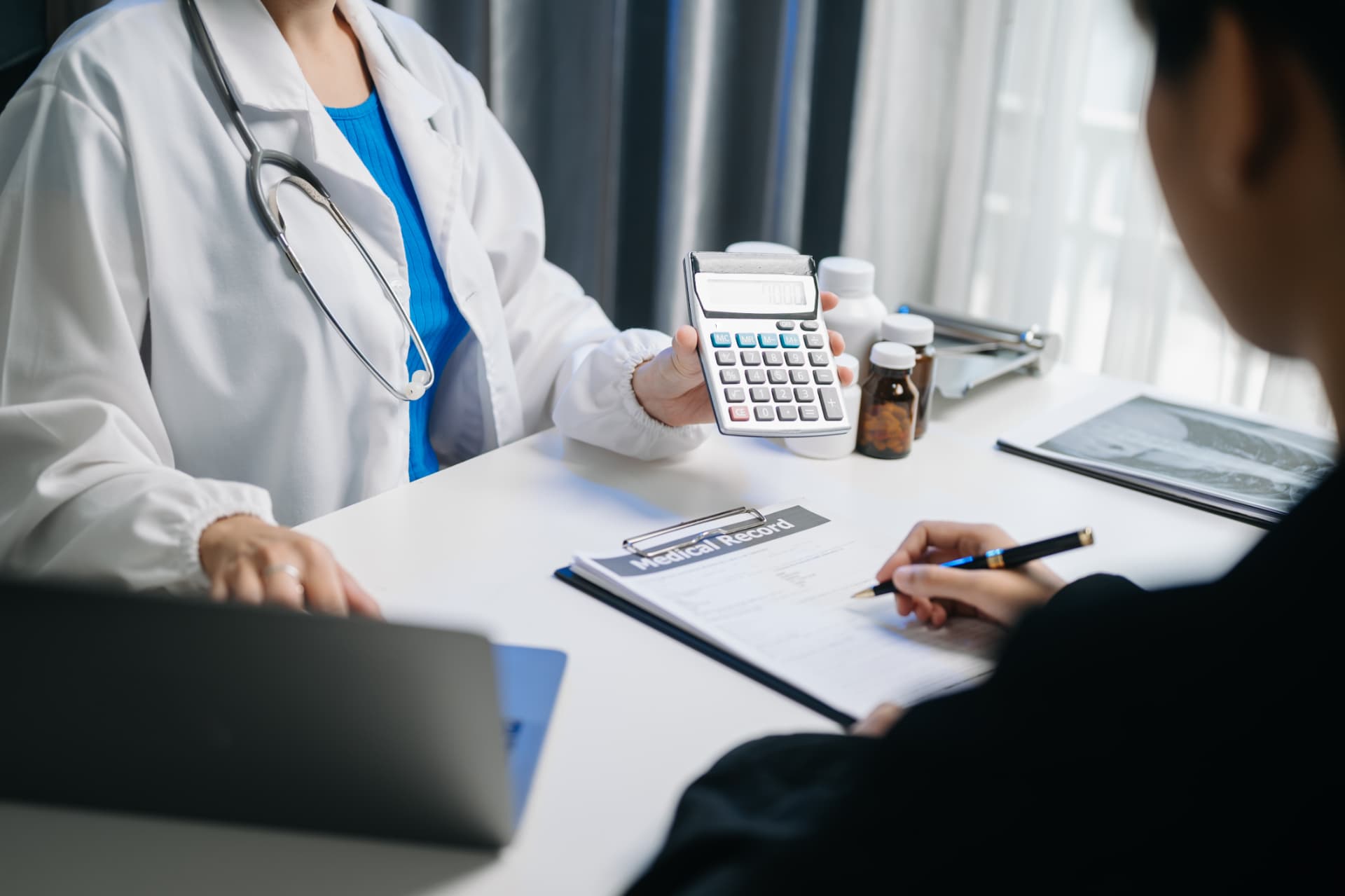 Smile Perfections patient discussing finance options